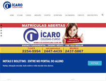 Tablet Screenshot of colegioicaro.com.br